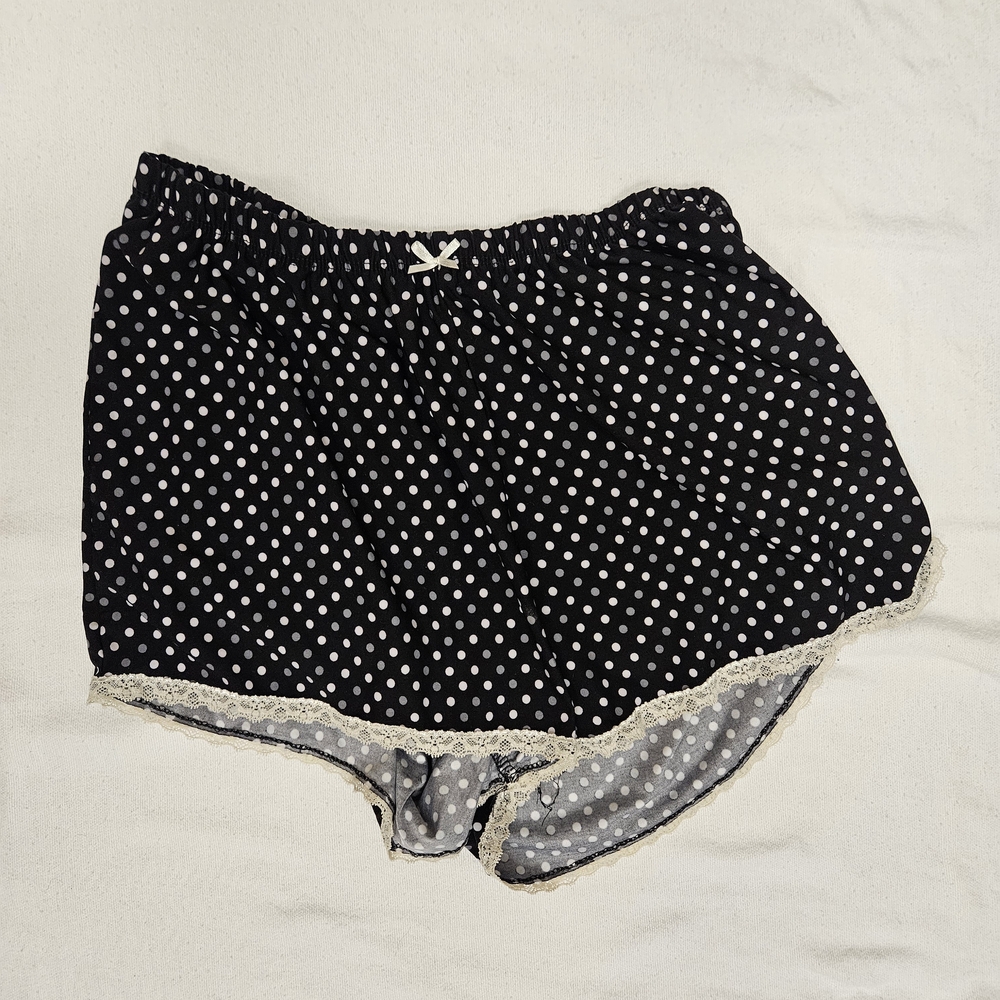 Rene Rofe Black Polka Dot Pajama Set With Robe - Picture 3 of 3